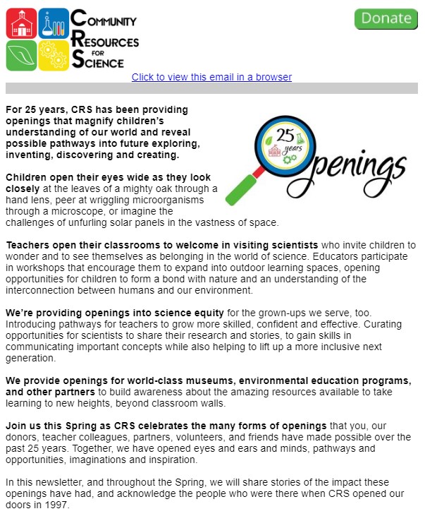 2022 Spring Newsletter