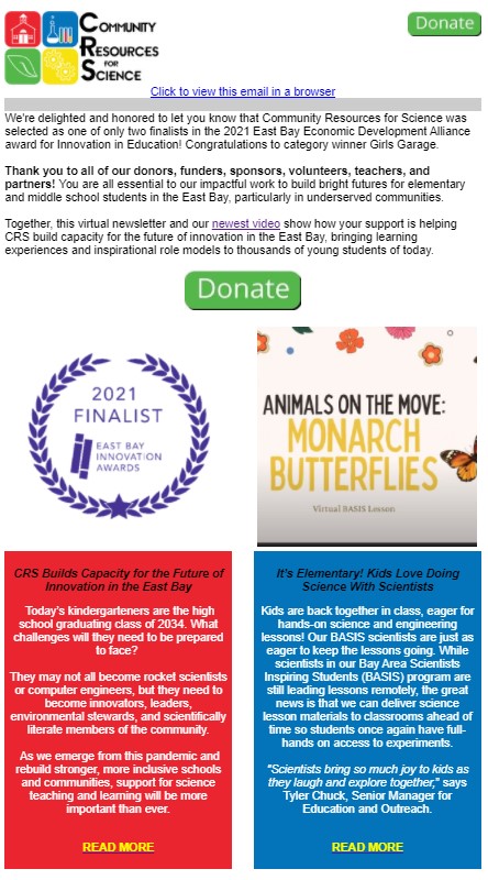 Fall 2021 newsletter