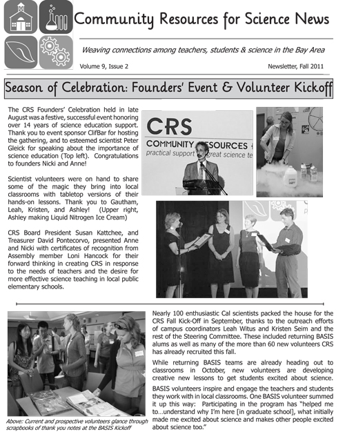 CRSNewsletterFall2011-1